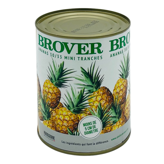 Mini tranches d'ananas au sirop Brover 850g