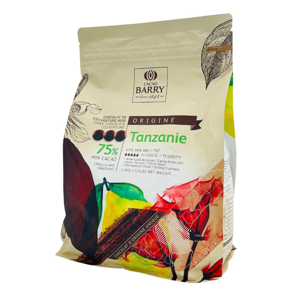 75% Cacao Chocolat Tanzanie Origine Rare - 1 Kg / 2.5 Kg