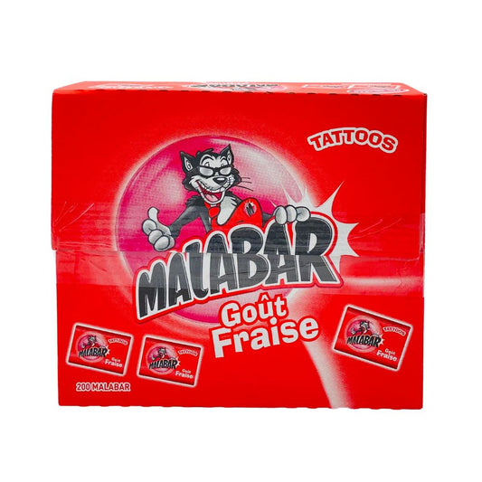 Boîte Malabar Fraise - 200 Pc