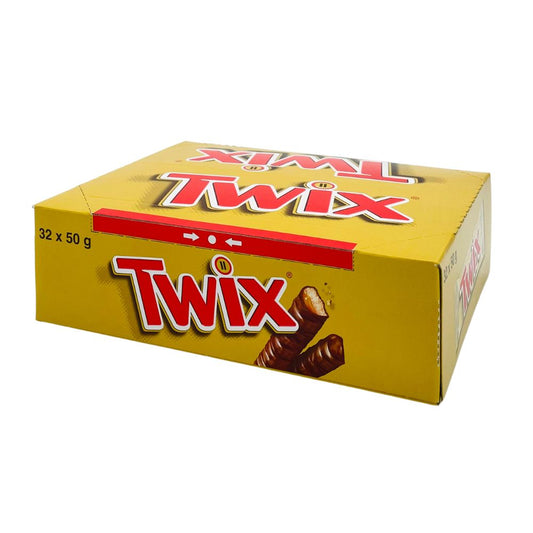 TWIX Barres chocolat au lait avec biscuit nappage caramel - 32 x 50 g
