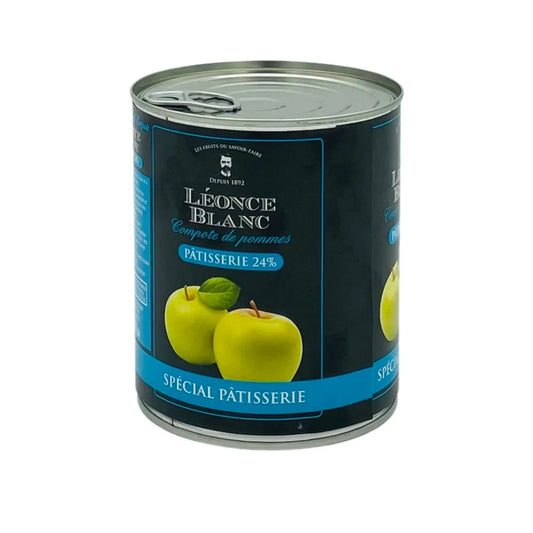 Compote de pommes 24% Léonce Blanc 850g - Secret des chefs