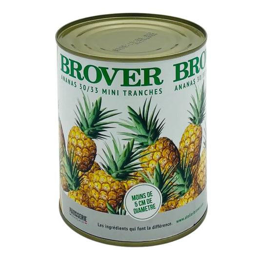 Mini tranches d'ananas au sirop Brover 850g - Secret des chefs