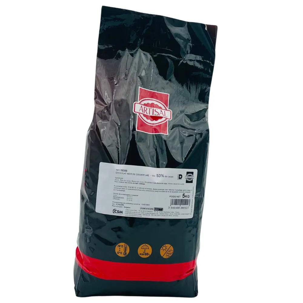 Chocolat Noir de Couverture 53% - 5 kg - Secret des chefs