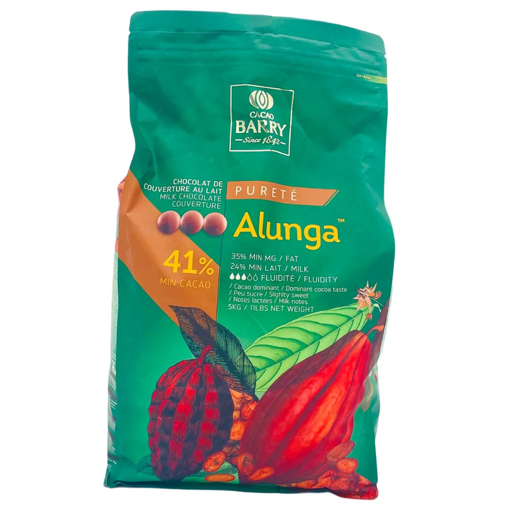 Chocolat de Couverture au Lait Alunga 41% - 5 kg - Secret des chefs