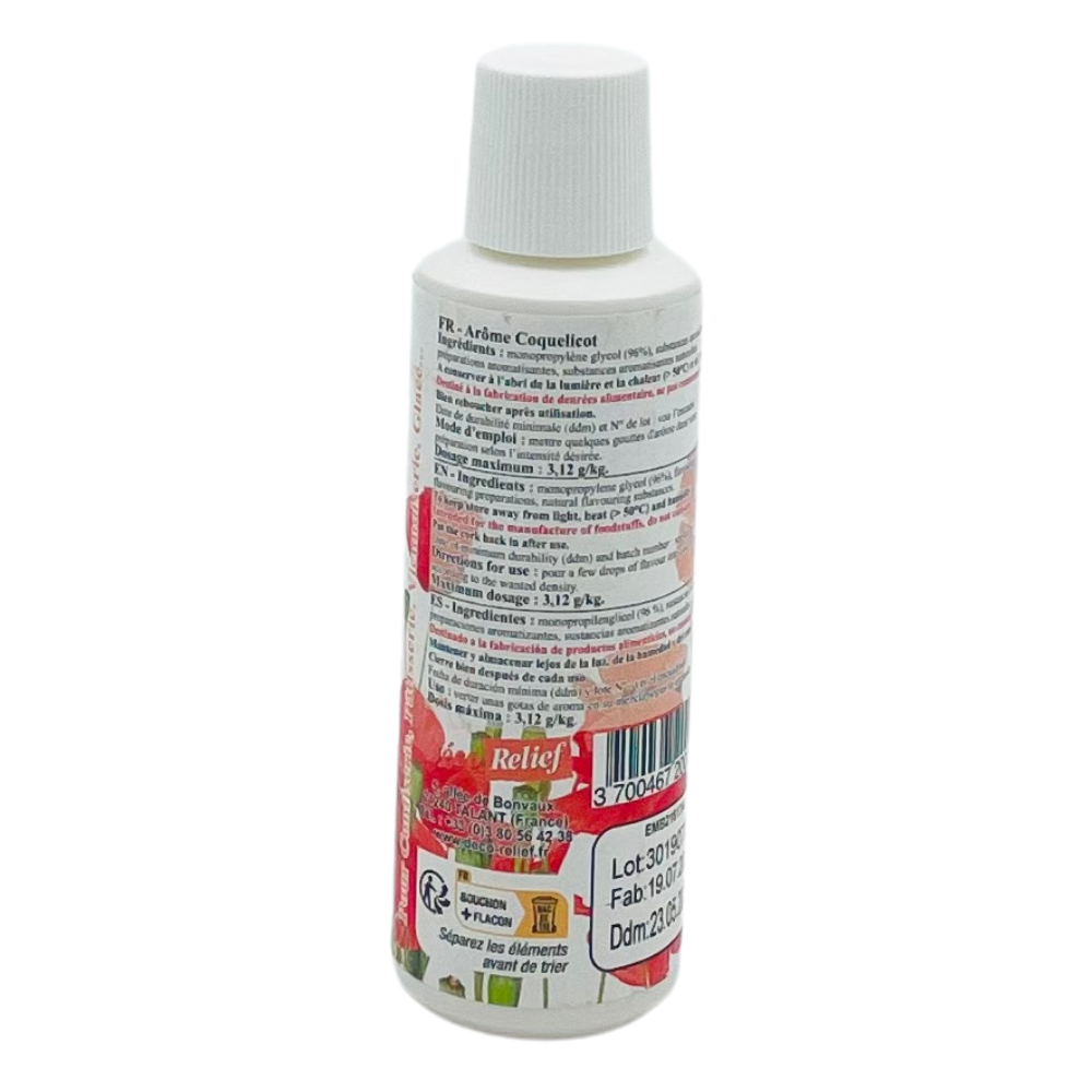 Arôme alimentaire concentré - Coquelicot - 125 ml