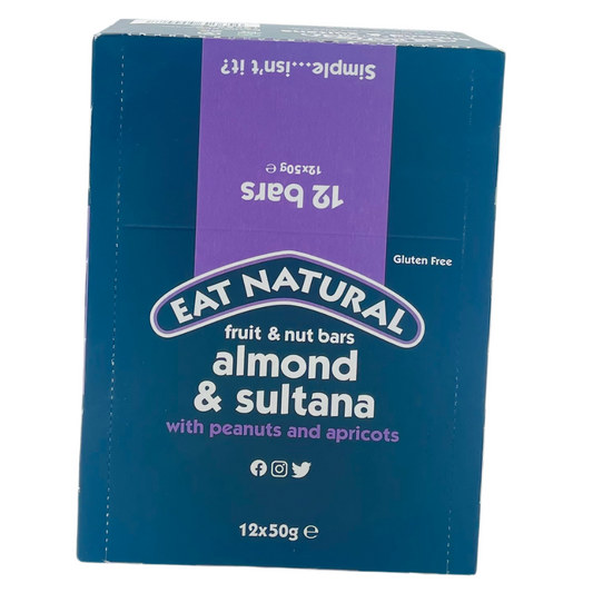 Barres de Céréales Amandes et Raisins "Eat Natural" 600 g