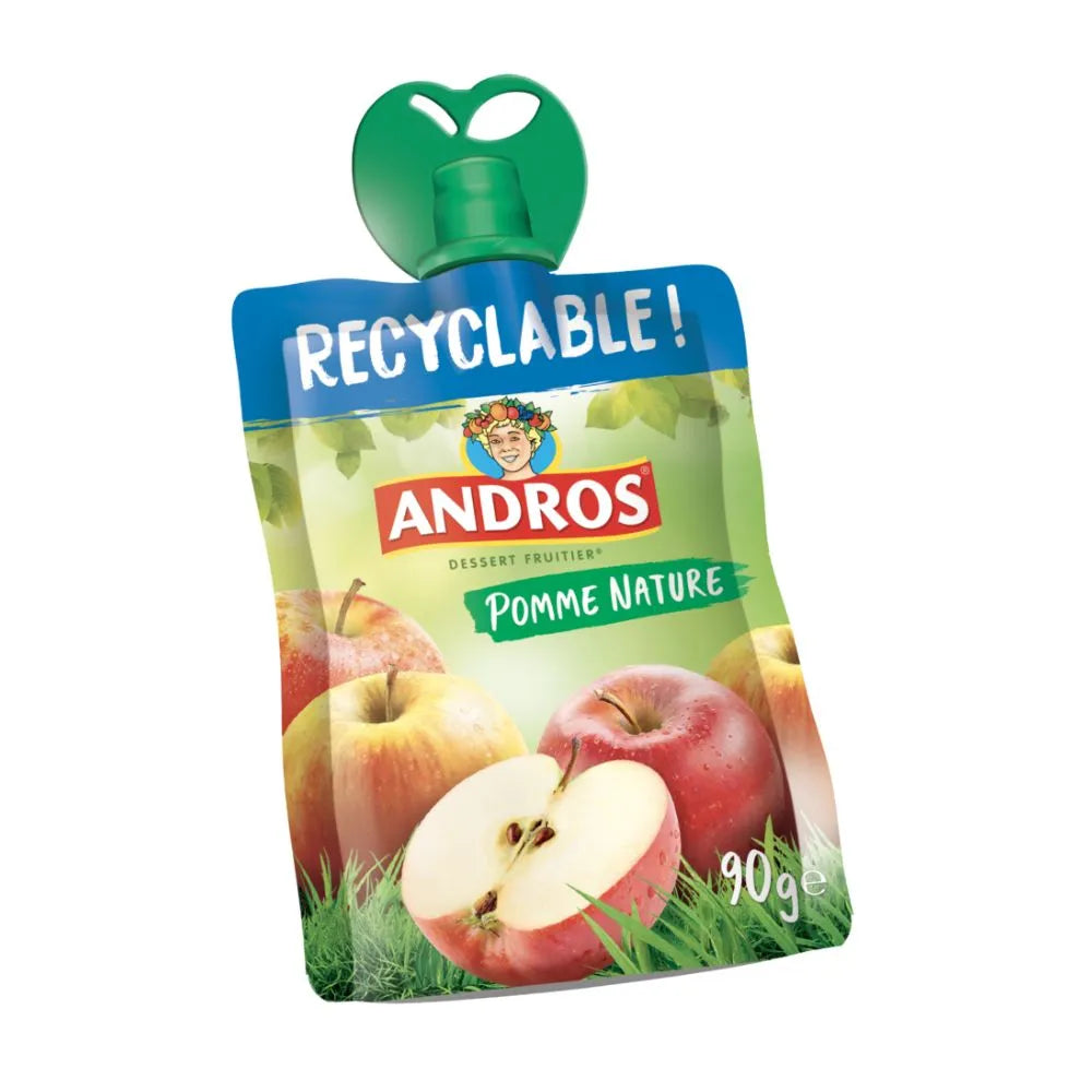 Gourde Compote Pomme Andros - 90g x 24 - Secret des chefs