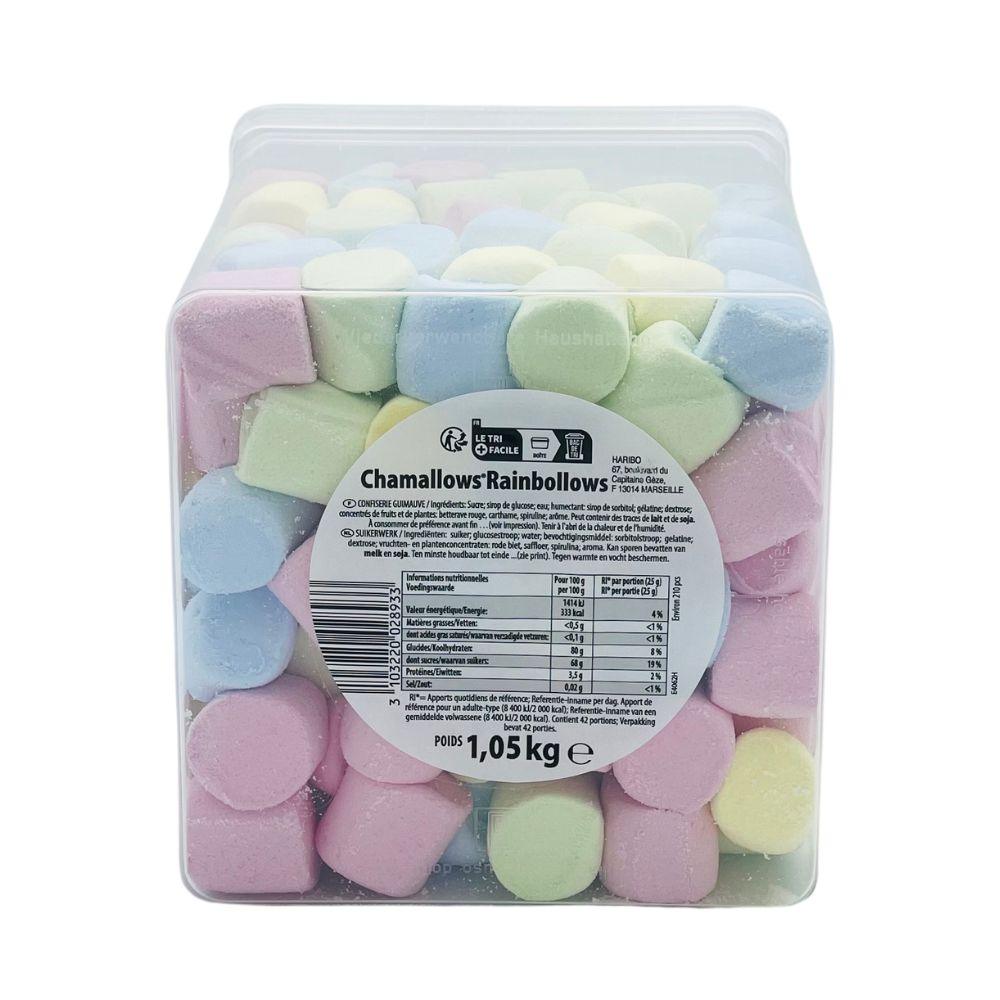 HARIBO Boite de 210 chamallows Rainbollows - 1 kg - Secret des chefs