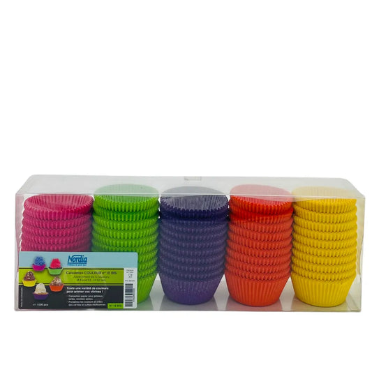 Caissettes en papier, assortiment de 5 couleurs, 53x32 mm, 1000 pcs - Secret des chefs