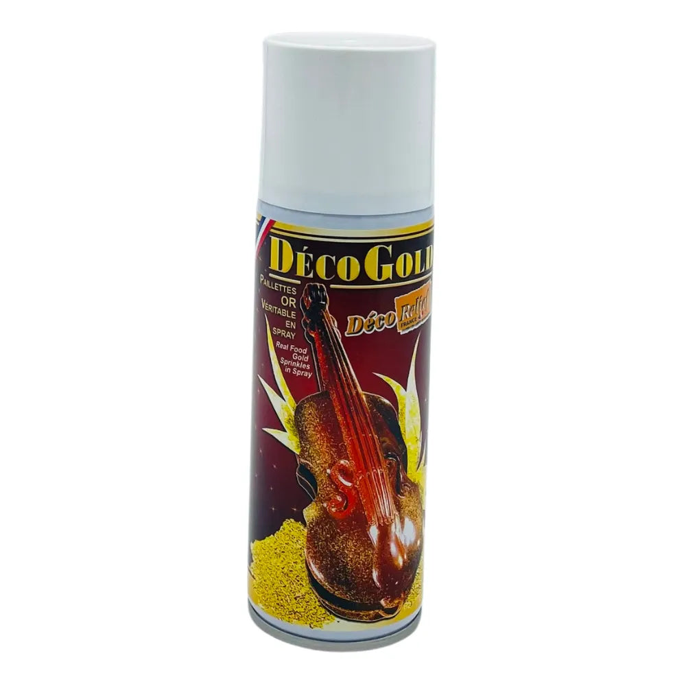 Spray Paillettes Or Véritable Déco Gold 270 ml - Secret des chefs
