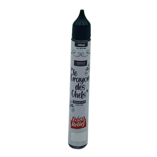 Crayon Chocolat 40 ml - Déco Relief - Plusieurs coloris - Secret des chefs