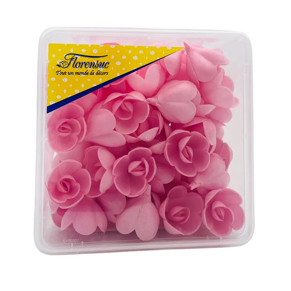 Petites roses azymes(Diverses couleurs) Florensuc 72 pièces - Secret des chefs