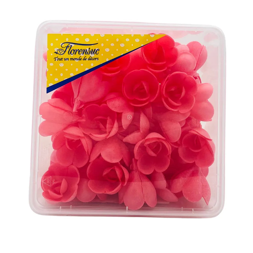 Petites roses azymes(Diverses couleurs) Florensuc 72 pièces - Secret des chefs