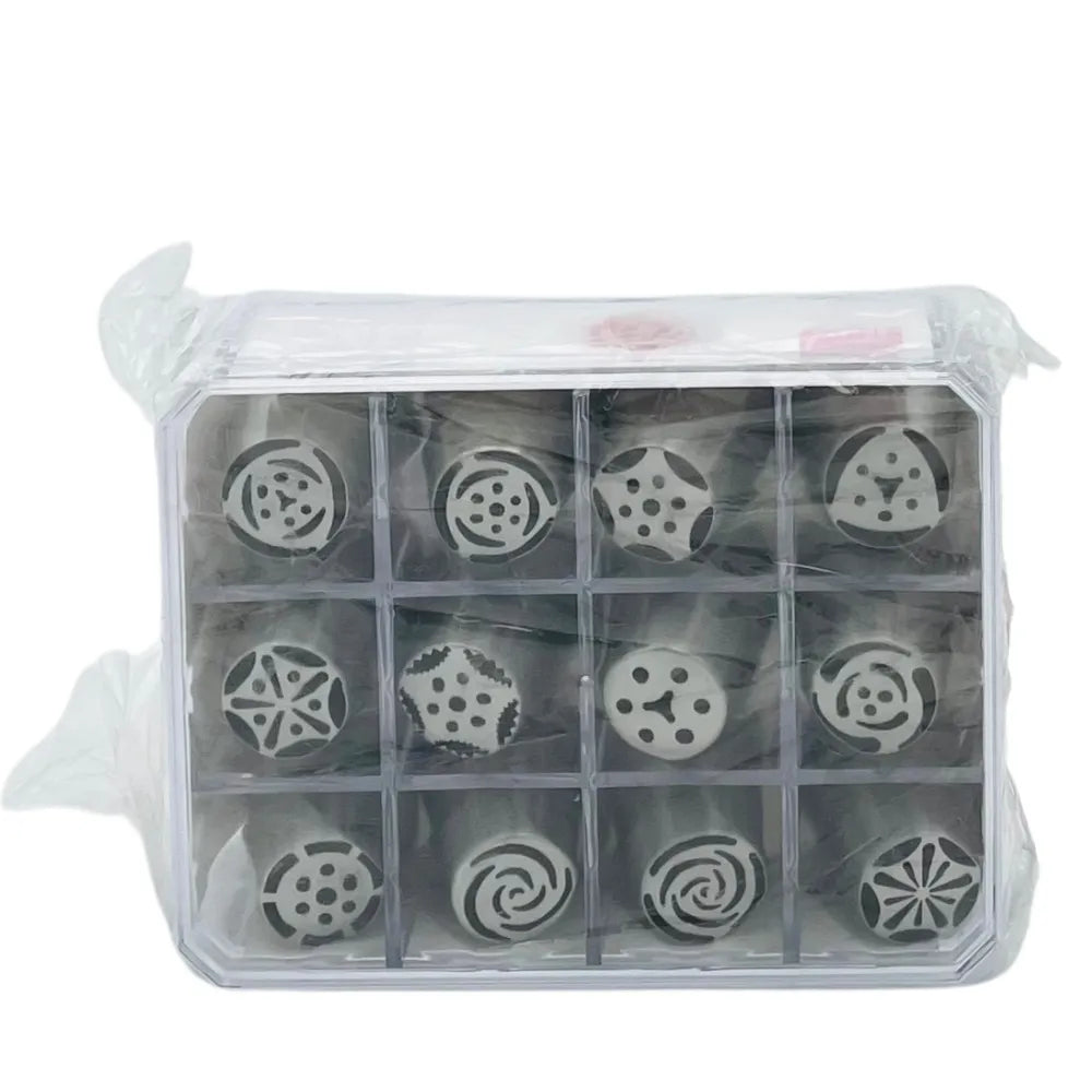 Douilles à Fleurs Inox Lot de 12 pcs - Secret des chefs