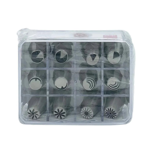 Douilles à Fleurs Inox Lot de 12 pcs - Secret des chefs