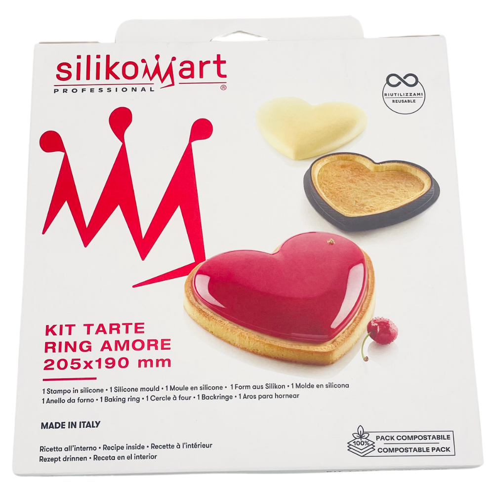 Kit Tarte Cœur Silikomart - 205x190 mm - 460 mL