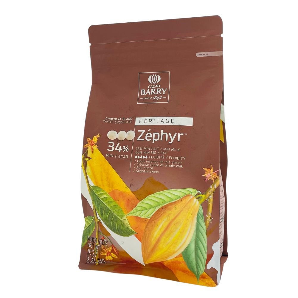 34% Cacao Chocolat Zéphyr - 1‎‎ kg - Secret des chefs