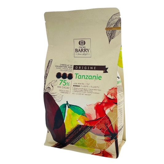 75% Cacao Chocolat Tanzanie Origine Rare - 1 Kg / 2.5 Kg - Secret des chefs