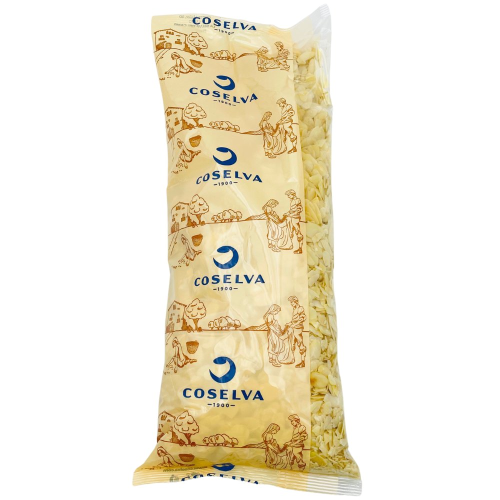 Amandes effilées blanches Coselva, 1 kg - Secret des chefs