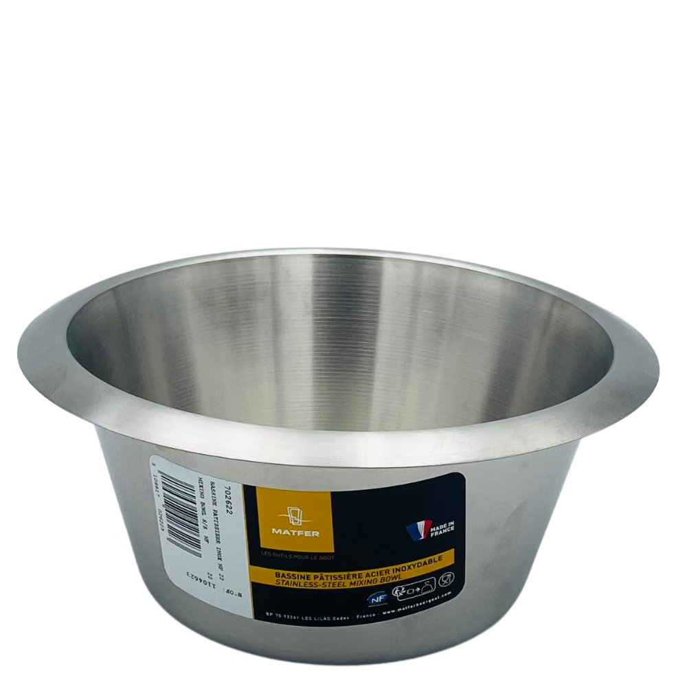 Bassine Pâtissière Inox 22 cm - Matfer - Secret des chefs